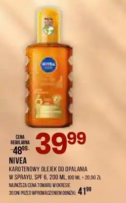 Drogerie Natura Nivea Karotenowy olejek do opalania w sprayu oferta