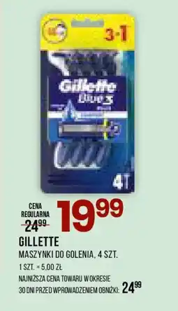 Drogerie Natura Gillette Maszynki do golenia Blue 3 oferta