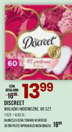 Drogerie Natura Discreet Wkładki higieniczne oferta