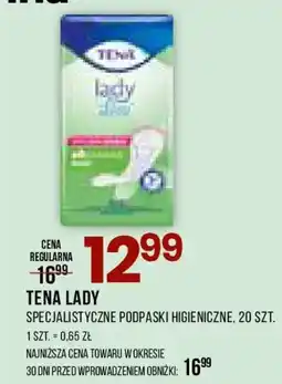 Drogerie Natura Tena Lady Specjalistyczne podpaski higieniczne oferta