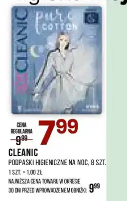 Drogerie Natura Cleanic Podpaski higieniczne na noc oferta
