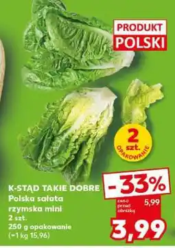 Kaufland Polska sałata rzymska mini oferta