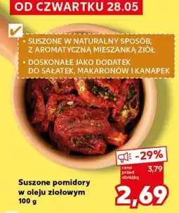 Kaufland Suszone pomidory w oleju ziołowym 100 g oferta