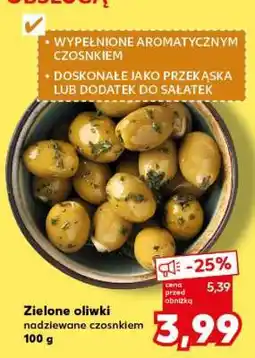 Kaufland Zielone oliwki nadziewane czosnkiem 100 g oferta