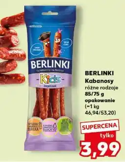 Kaufland BERLINKI Kabanosy oferta
