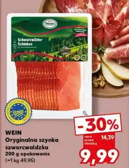 Kaufland WEIN Oryginalna szynka szwarcwaldzka 200 g opakowanie oferta