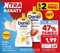 Kaufland DANIO Serek w saszetce różne rodzaje 120 g opakowanie oferta