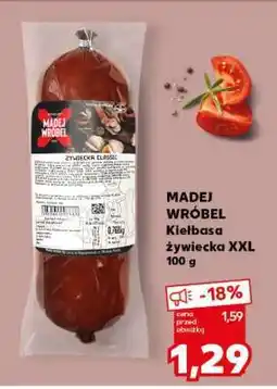 Kaufland MADEJ WRÓBEL Kiełbasa żywiecka XXL 100 g oferta