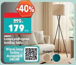 Biedronka Lampa podłogowa Goldlux Tekla E27 oferta