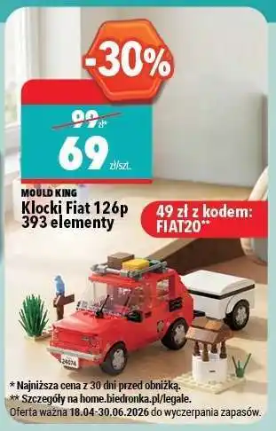 Klocki Fiat 126p 393 elementy