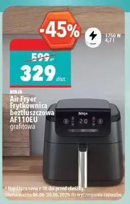 Biedronka Ninja Air Fryer Frytkownica beztłuszczowa AF110EU grafitowa oferta