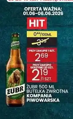 Wafelek Piwo Żubr butelka zwrotna oferta