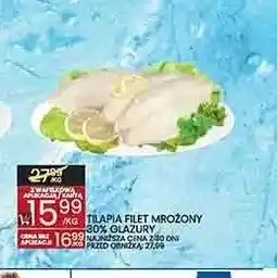 Wafelek Tilapia filet mrożony 30% glazury oferta