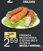 Wafelek Kiełbasa głogowska z szynki bez E Madej Wróbel oferta