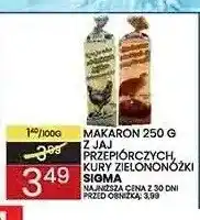 Wafelek Makaron z jaj przepiórczych kury zielononóżki Sigma oferta