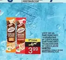 Wafelek Lody śmietankowo-truskawkowe w czekoladzie Hortex oferta