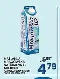 Wafelek Maślanka Mrągowska naturalna Mlekpol oferta