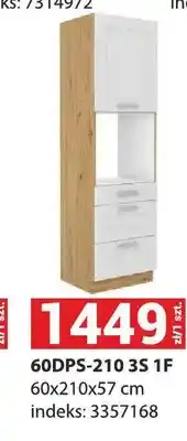 Merkury Market Szafka kuchenna Luna 60DPS-210 3S 1F 60x210x57cm oferta