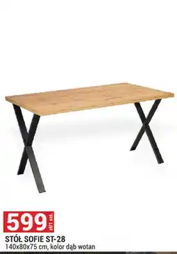 Merkury Market Stół Sofie ST-28 140x80x75cm kolor dąb wotan oferta