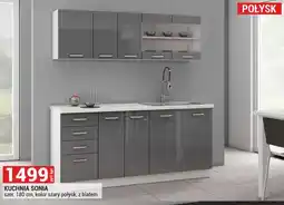 Merkury Market Kuchnia Sonia szer. 180cm kolor szary połysk z blatem oferta