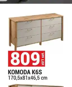 Merkury Market Komoda K6S System Indygo dąb wotan/beige 170,5x81x46,5cm oferta