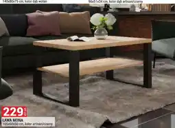 Merkury Market Ława Mona 105x60x50cm kolor artisan/czarny oferta