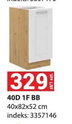 Merkury Market Szafka kuchenna Luna 40D 1F BB 40x82x52cm oferta