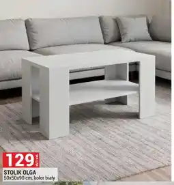 Merkury Market Stolik Olga 50x50x90cm kolor biały oferta