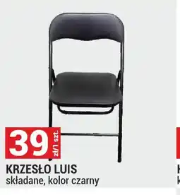 Merkury Market Krzesło Luis składane kolor czarny oferta