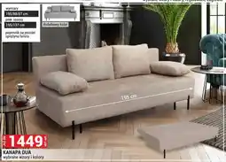 Merkury Market Kanapa Dua wymiary 195/88/87cm pow. spania 195/137cm pojemnik na pościel sprężyna falista oferta