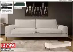 Merkury Market Sofa Capitol 250/105/89cm pow. spania 134/194cm pojemnik na pościel sprężyna falista typ A oferta