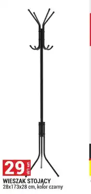 Merkury Market Wieszak stojący 28x173x28cm kolor czarny oferta