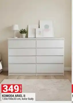 Merkury Market Komoda Ariel II 120x100x33cm kolor biały oferta