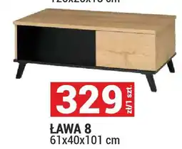 Merkury Market Ława 8 System John dąb lefkas/czarny 61x40x101cm oferta