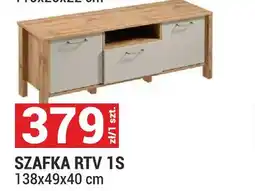 Merkury Market Szafka RTV 1S System Indygo dąb wotan/beige 138x49x40cm oferta
