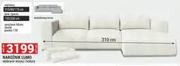 Merkury Market Narożnik Lumo 310/80/170cm pow. spania 130/250cm sprężyna falista owata pianka T30 oferta