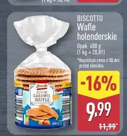 ALDI Wafle holenderskie BISCOTTO oferta