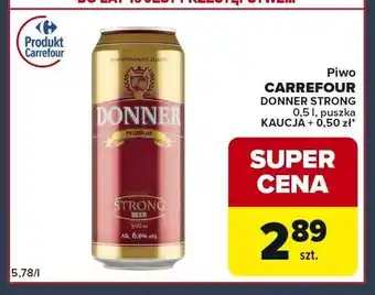 Globi Piwo CARREFOUR DONNER STRONG oferta