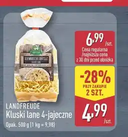 ALDI Kluski lane 4-jajeczne LANDFREUDE oferta