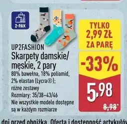 ALDI Skarpety damskie/męskie UP2FASHION 2-pak oferta