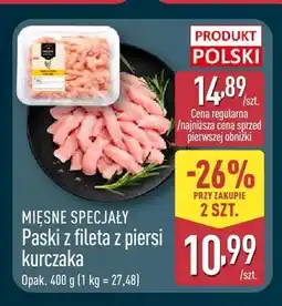 ALDI Paski z fileta z piersi kurczaka Mięsne Specjały oferta