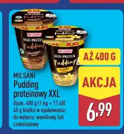 ALDI Pudding proteinowy XXL waniliowy Milsani oferta