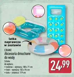 ALDI Koło dmuchane do wody CRANE 119cm łatka naprawcza w zestawie oferta