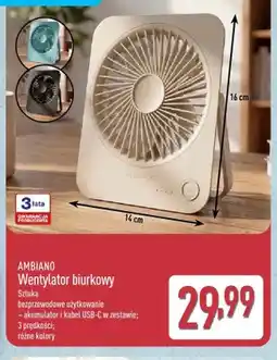 ALDI Wentylator biurkowy AMBIANO oferta