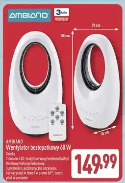 ALDI Wentylator bezłopatkowy AMBIANO 60W oferta