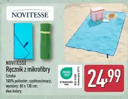 ALDI Ręcznik z mikrofibry NOVITESSE 100% poliester szybkoschnący 80x130cm oferta