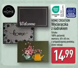 ALDI Wycieraczka z nadrukiem HOME CREATION 100% poliamid z antypoślizgową powłoką 40x60cm oferta