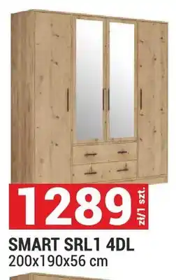 Merkury Market Szafa SMART SRL1 4DL 200x190x56cm oferta