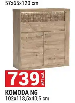 Merkury Market Komoda System Natural N6 kratka Ribbeck 102x118,5x40,5cm oferta