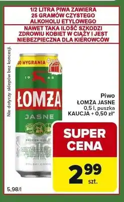 Carrefour Express Piwo Łomża Jasne puszka oferta